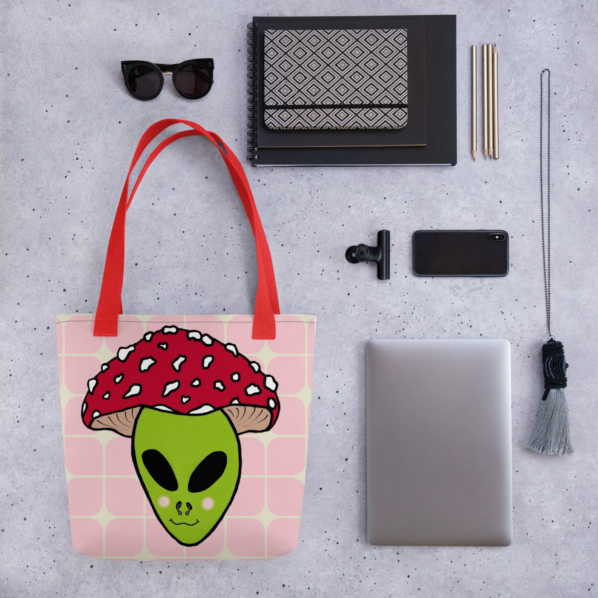Amanita Alien- Tote Bag
