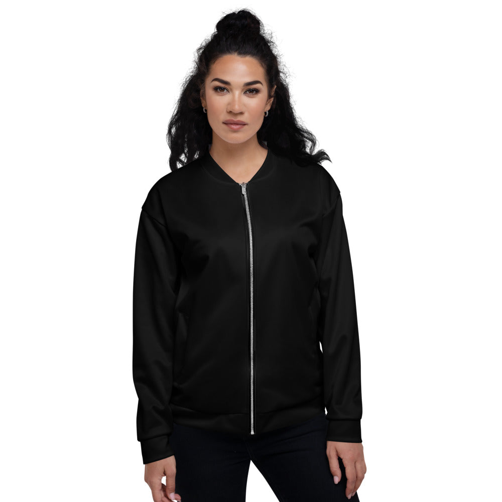 The Archer- Unisex Bomber Jacket, Black