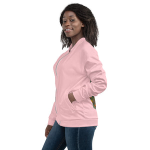 The Sprite- Unisex Bomber Jacket, Pink