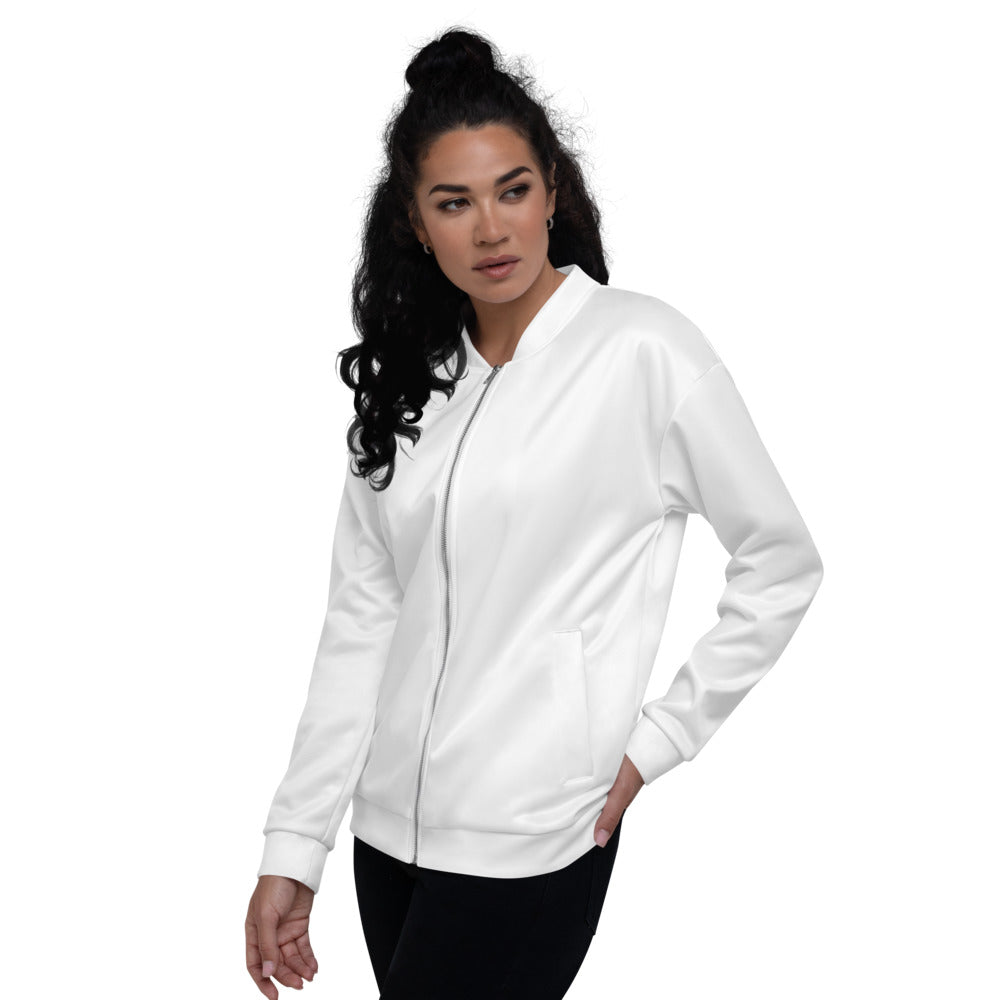 The Soda Jerk- Unisex Bomber Jacket, White