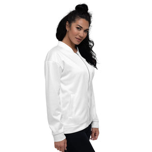 The Soda Jerk- Unisex Bomber Jacket, White