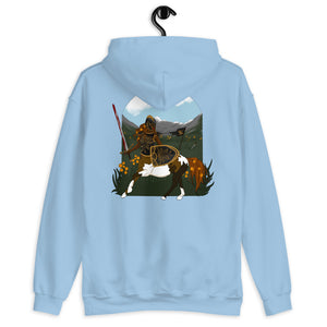 The Shield-Maiden: Unisex Hoodie, Back Print