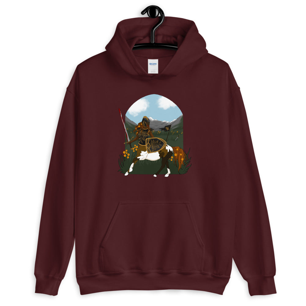 The Shield-Maiden: Unisex Hoodie, Front Print