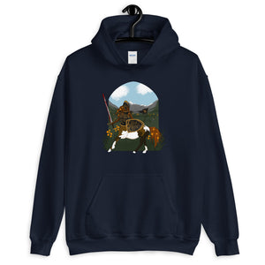 The Shield-Maiden: Unisex Hoodie, Front Print