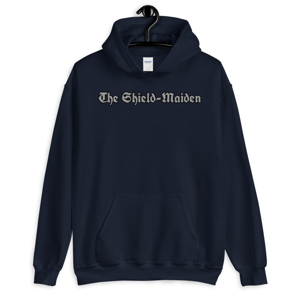 The Shield-Maiden: Unisex Hoodie, Back Print