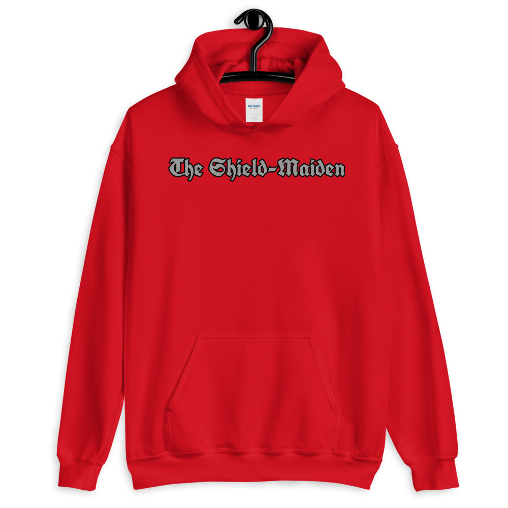 The Shield-Maiden: Unisex Hoodie, Back Print