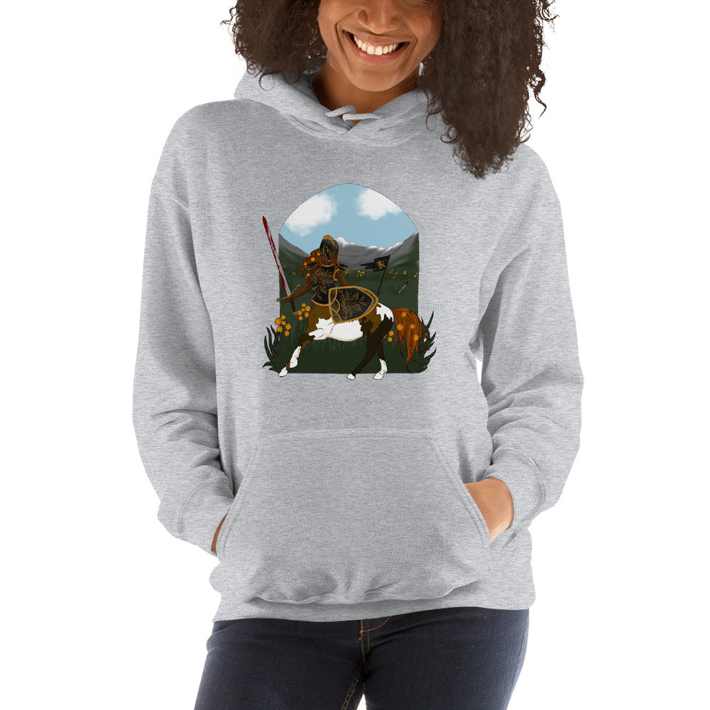 The Shield-Maiden: Unisex Hoodie, Front Print