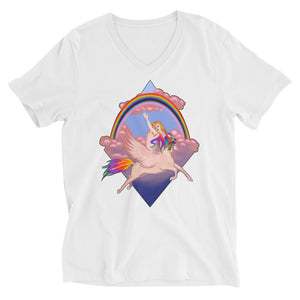 The Prism- Unisex Short Sleeve V-Neck T-Shirt