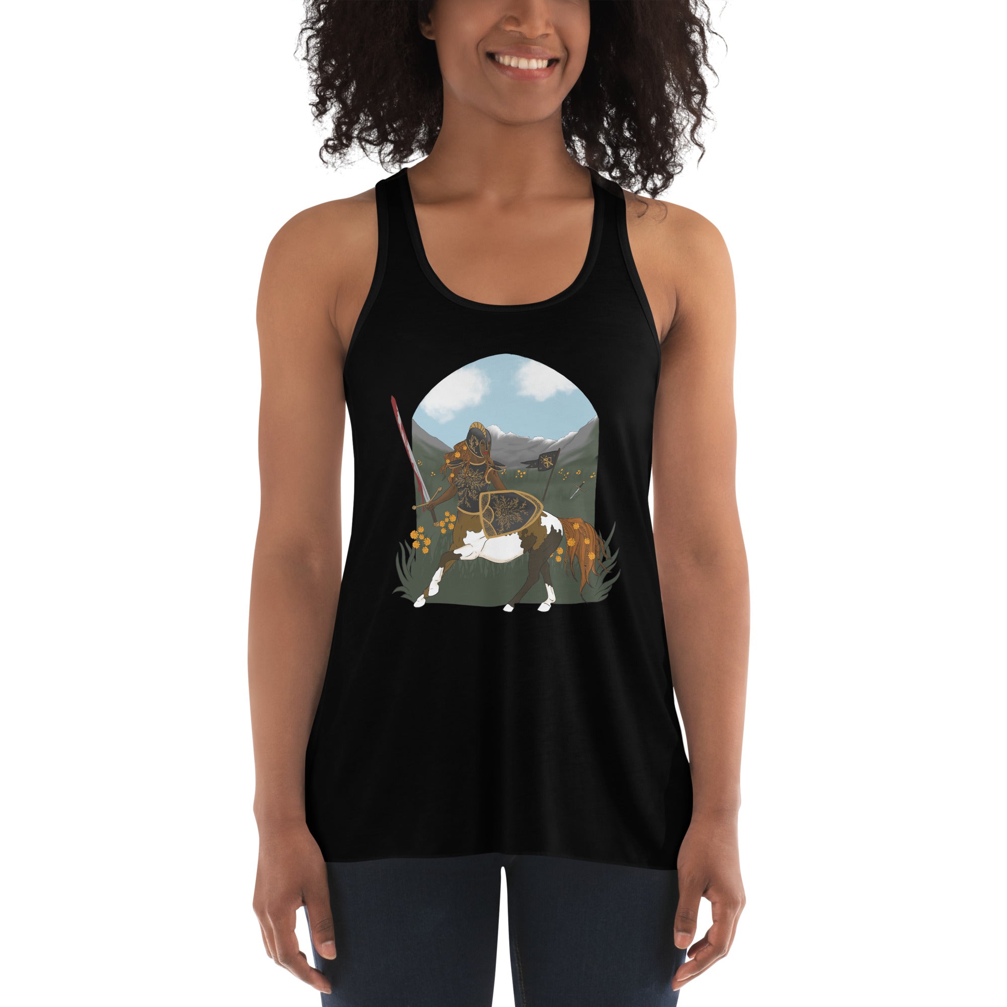 The Shield-Maiden- Flowy Racerback Tank