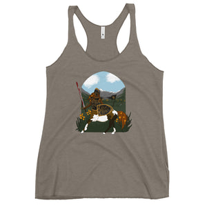 The Shield-Maiden: Fitted Racerback Tank